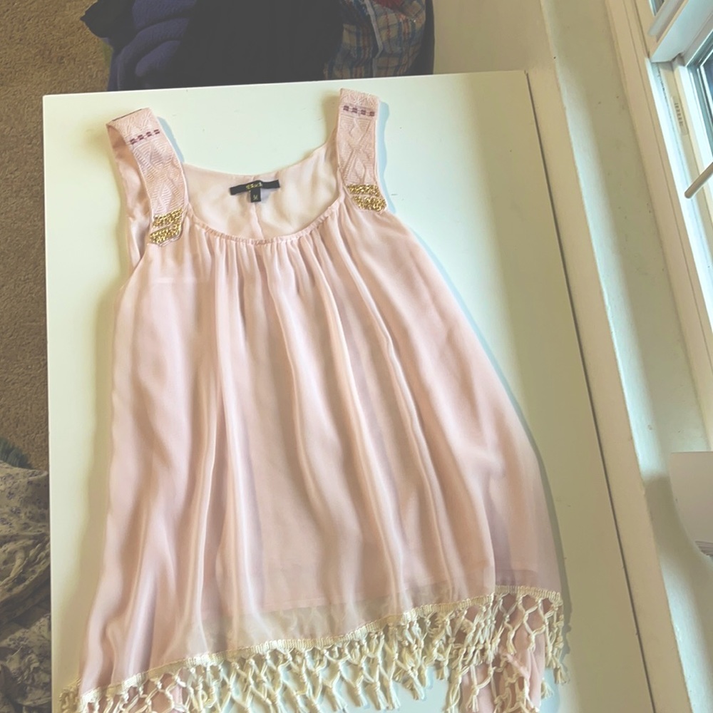 Light pink tank blouse